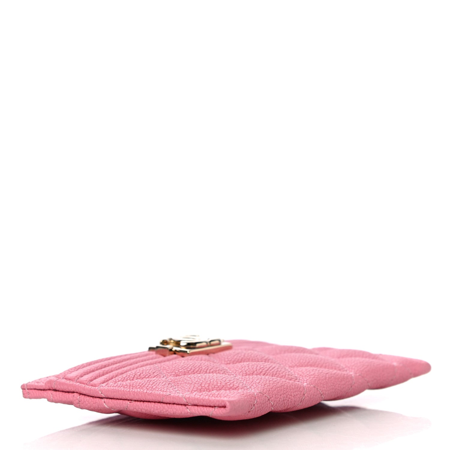 Chanel Caviar Quilted Boy Card Holder Pink 4 of 11