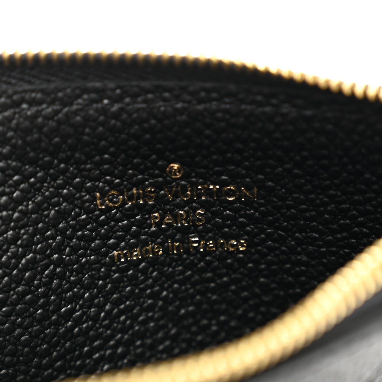 Empreinte Monogram Zipped Romy Card Holder Black