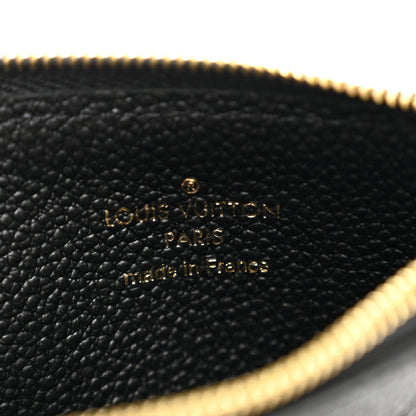 Louis Vuitton Empreinte Monogram Zipped Romy Card Holder Black 6 of 6