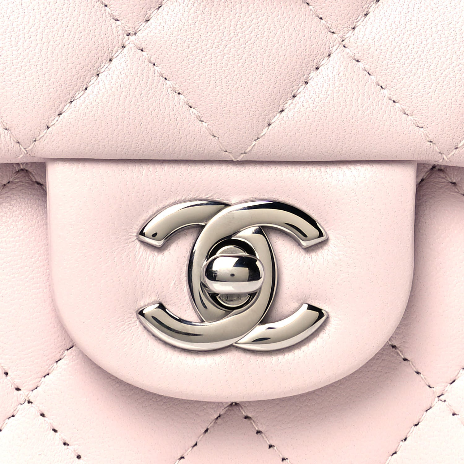Chanel Lambskin Quilted Mini Rectangular Flap Light Purple 8 of 11