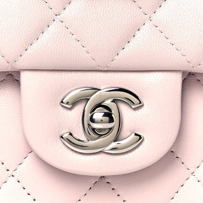 Chanel Lambskin Quilted Mini Rectangular Flap Light Purple 8 of 11