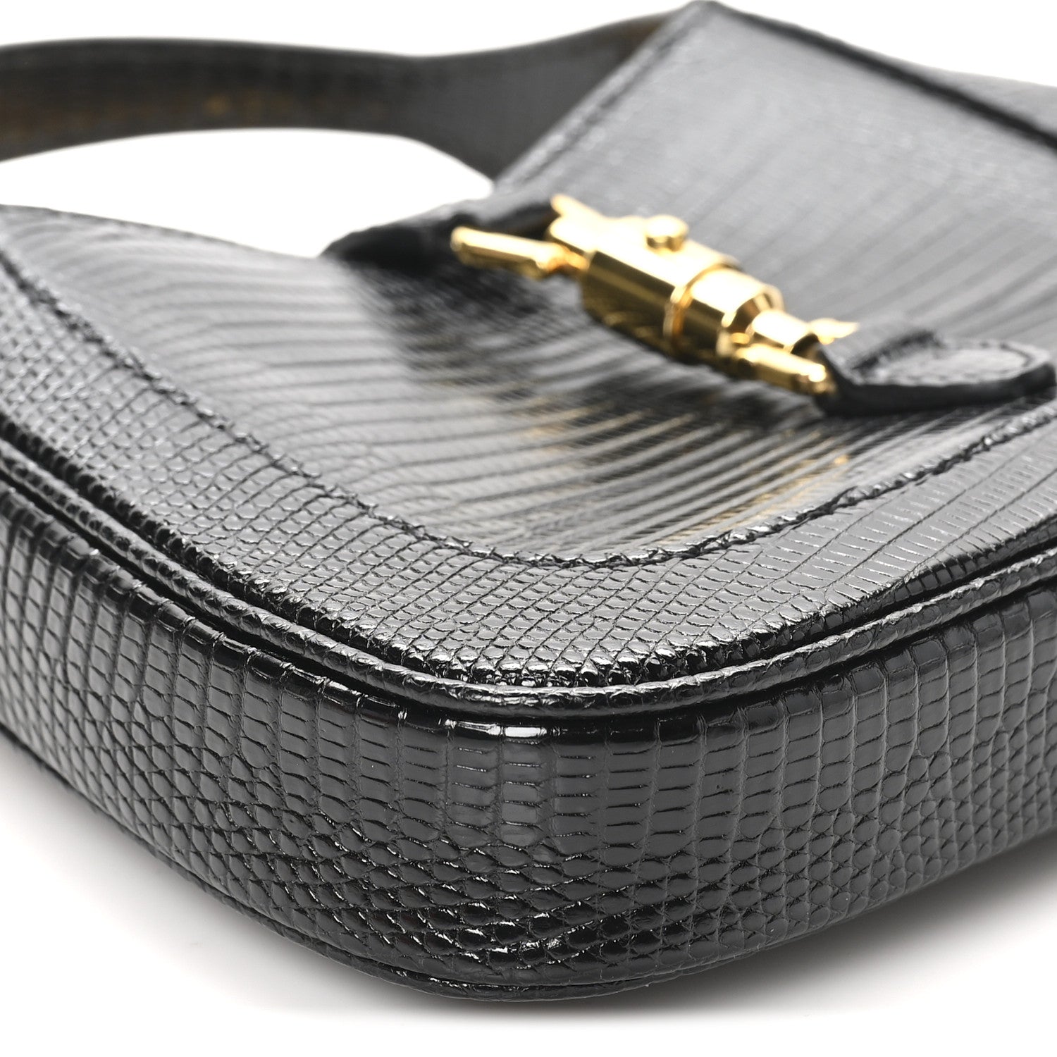 Gucci Lizard Mini Jackie 1961 Black 9 of 11