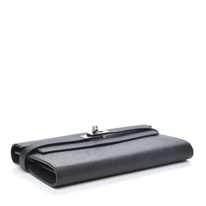 Hermes Epsom Kelly Longue Wallet Black 4 of 13
