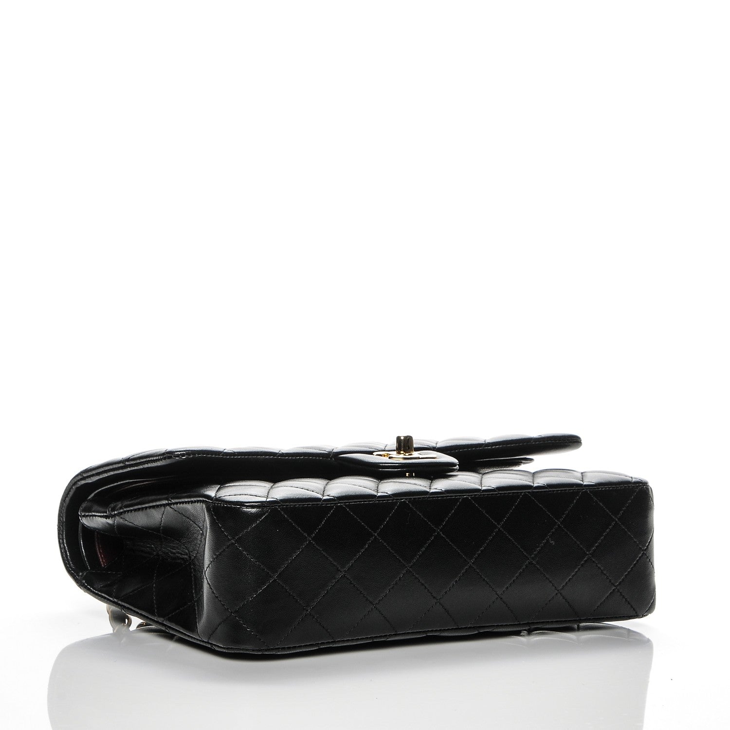 Chanel Lambskin Quilted Medium Double Flap Black 4 of 8