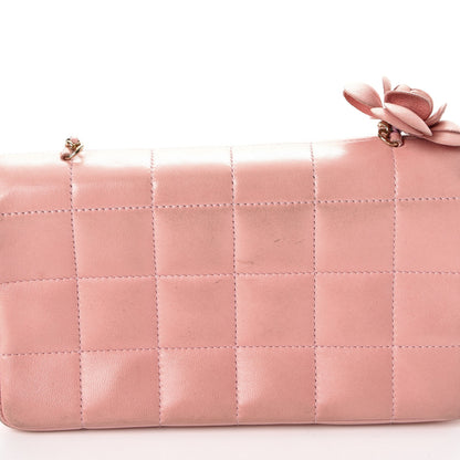Chanel Lambskin Quilted Mini Chocolate Bar Camellia Flap Pink 8 of 12