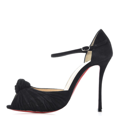 Christian Louboutin Veau Velours Marchavekel 100 Pumps 38 Black 1 of 7