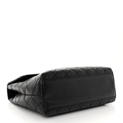 Chanel Caviar Quilted Jumbo Kelly Flap Black 4 of 10