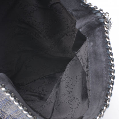 Stella McCartney Woven Boucle Fold Over Falabella Clutch Blue 7 of 9