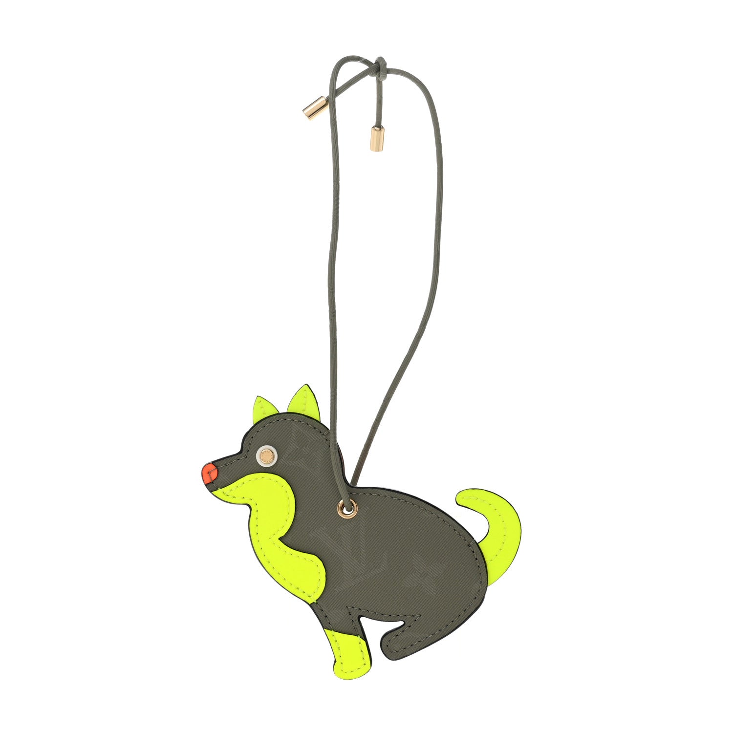 Louis Vuitton Monogram Titanium Dog Name Tag 1 of 4