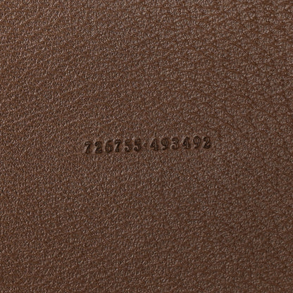Gucci GG Supreme Monogram Textured Dollar Calfskin Web Large Ophidia Tote Beige Ebony New Acero 8 of 13