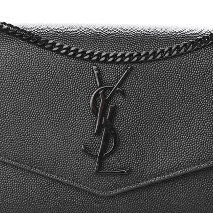 Saint Laurent Grain De Poudre Uptown Chain Wallet Black 8 of 10
