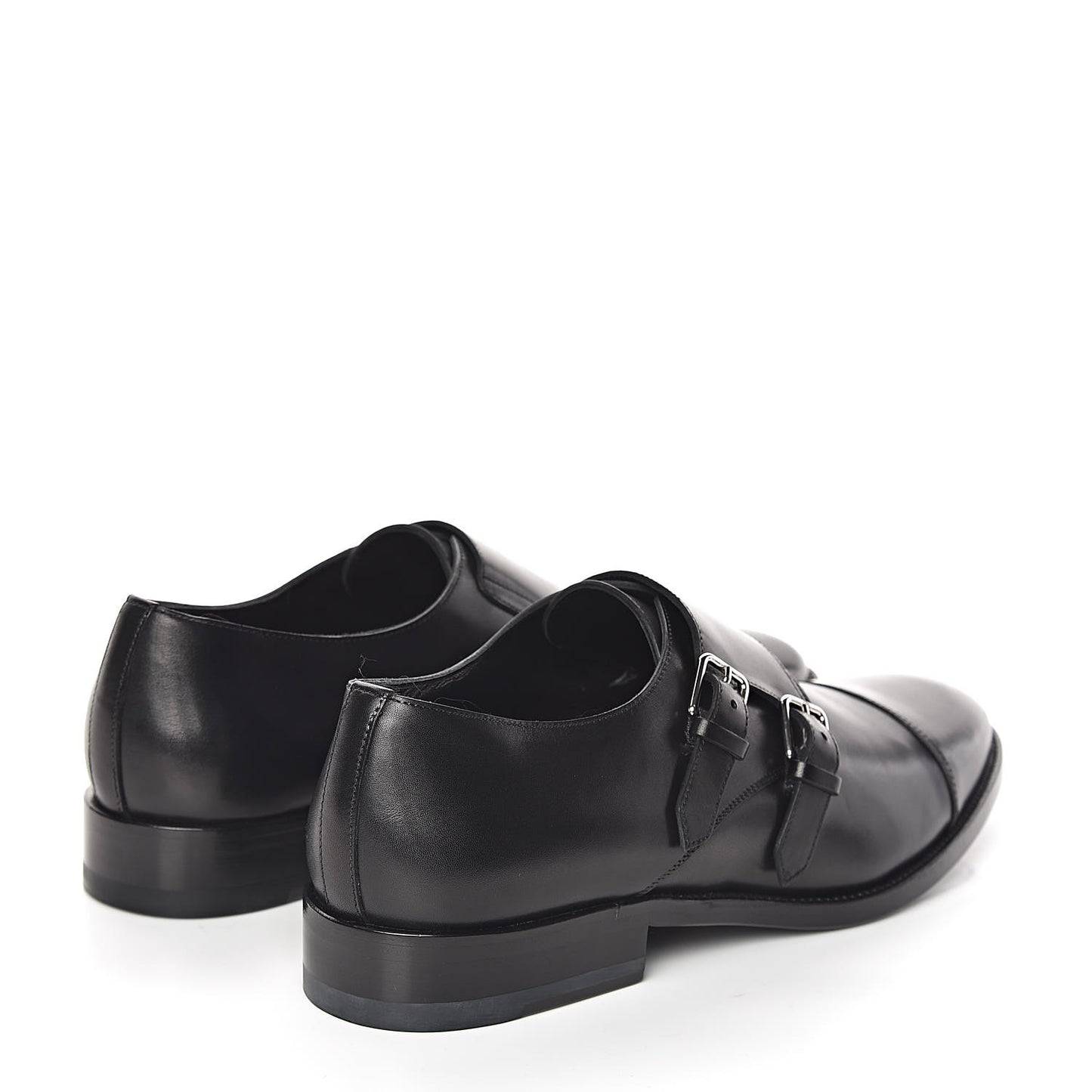 Calfskin Mens Dylan 20 Monk Oxford 40 Black