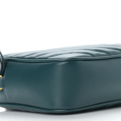 Saint Laurent Calfskin Matelasse Monogram Lou Camera Bag Sea Turquoise 8 of 9
