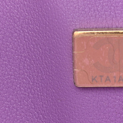 Chanel Caviar Quilted Maxi Double Flap Purple 7 of 10