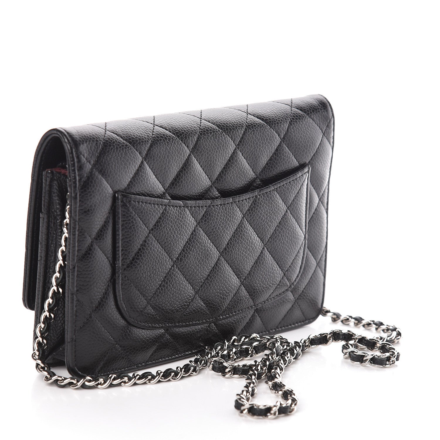 Chanel Caviar Quilted Wallet On Chain WOC Black 3 of 11