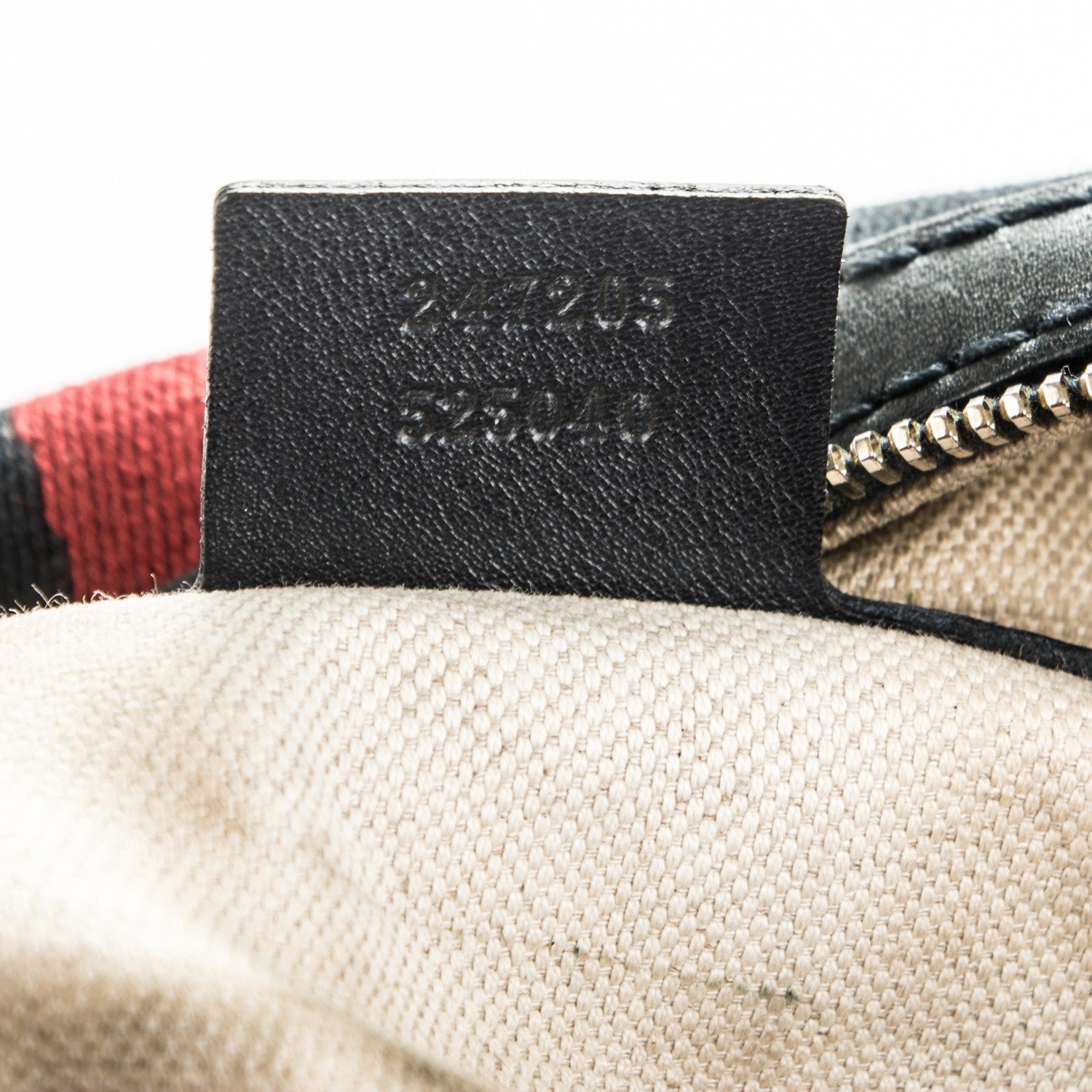 Gucci Monogram Selleria Calfskin Vintage Web Medium Boston Beige Blue 7 of 9
