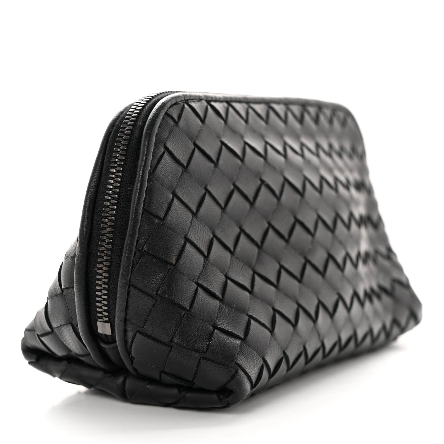 Nappa Intrecciato Cosmetic Case Black