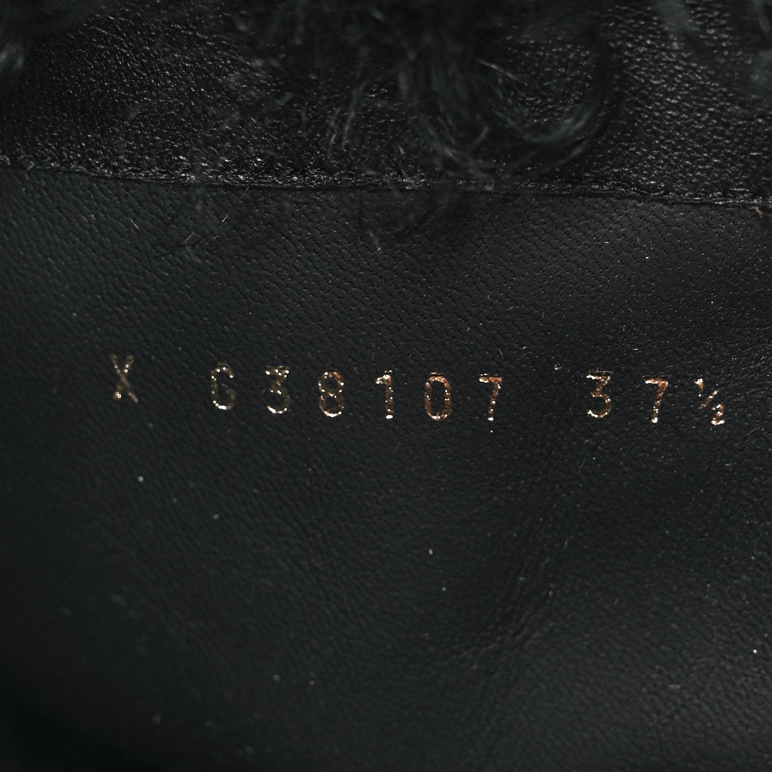 Chanel Shearling Sheepskin High Boots 37.5 Black 10 of 11