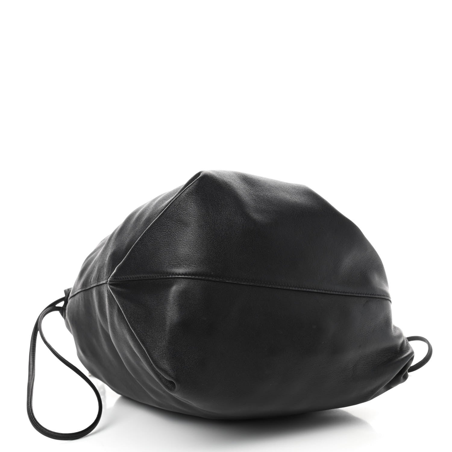 Saint Laurent Lambskin Teddy Drawstring Bag Black 5 of 8