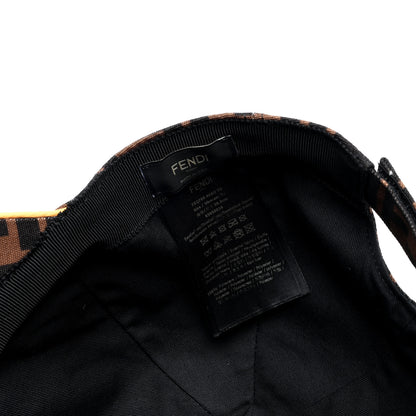 Fendi Canvas FF Reloaded Baseball Hat Tobacco Yellow 8 of 8
