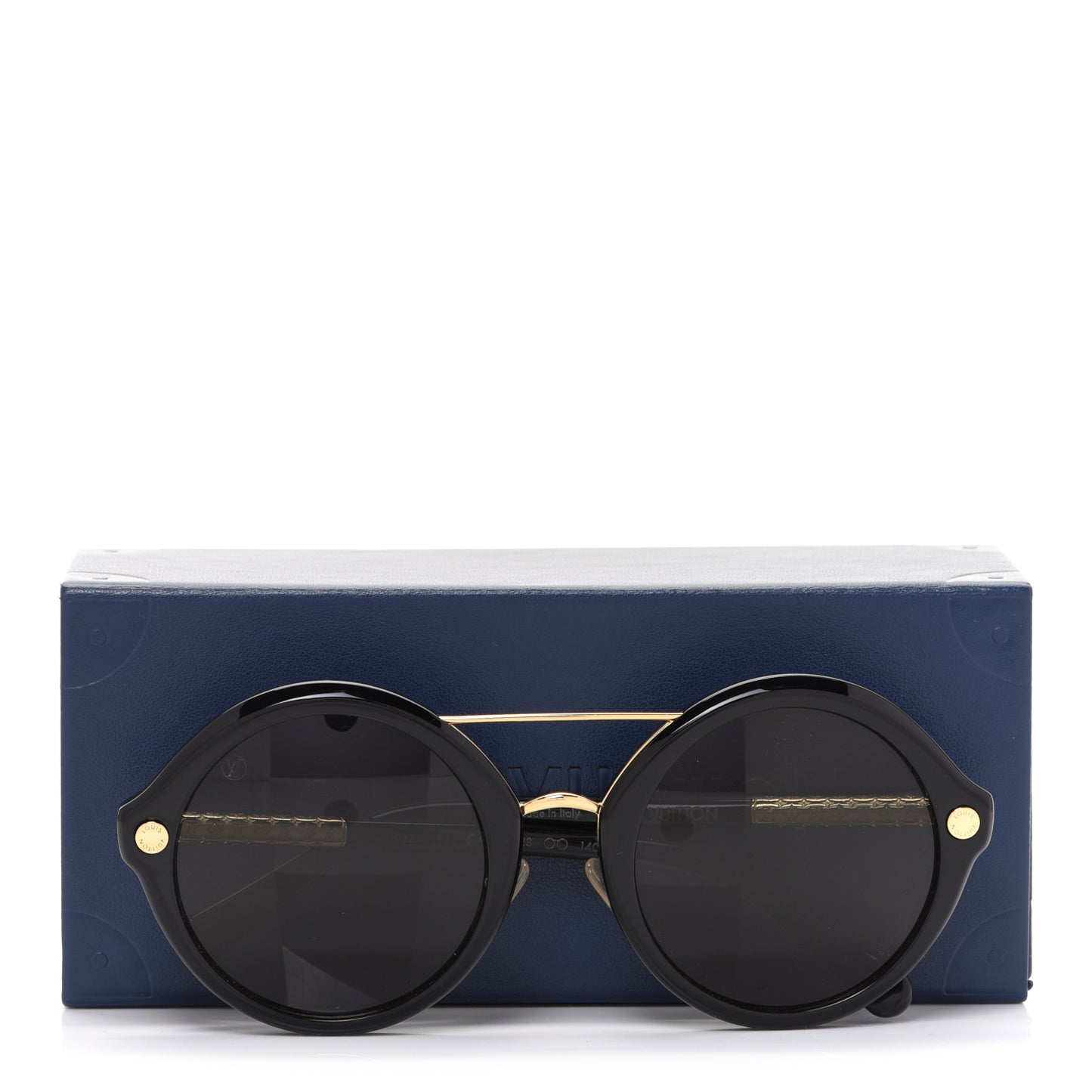 Acetate Round Sunglasses Z1052W Black