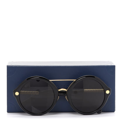 Louis Vuitton Acetate Round Sunglasses Z1052W Black 7 of 8
