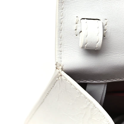 Off-White Aged Calfskin Jitney 1.4 Shoulder Bag Silver 10 of 13