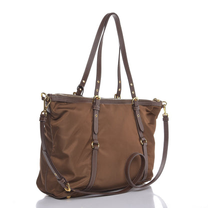 Prada Nylon Tessuto Saffiano Tote Corinto 4 of 8