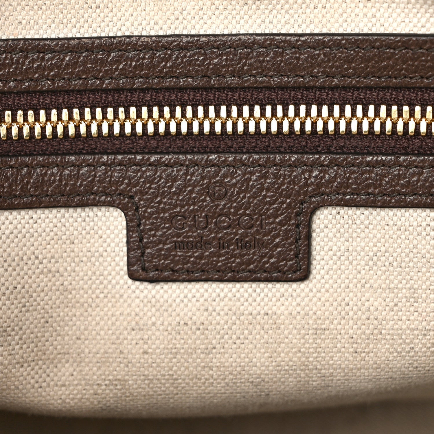 Gucci Monogram Jumbo GG Textured Dollar Calfskin Web Messenger Shoulder Bag Camel Ebony New Acero 6 of 9