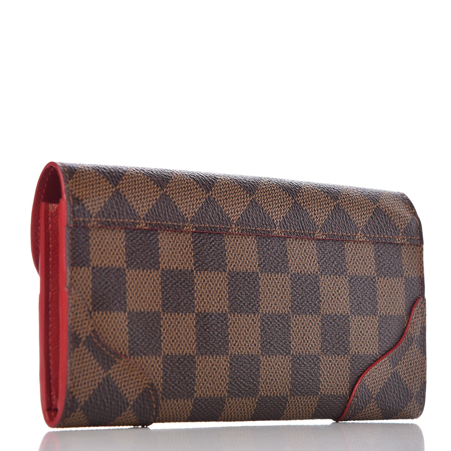 Damier Ebene Caissa Wallet Cherry