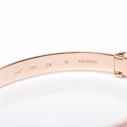Bulgari 18K Rose Gold Diamond B.Zero1 Essential Bangle Bracelet S 4 of 7