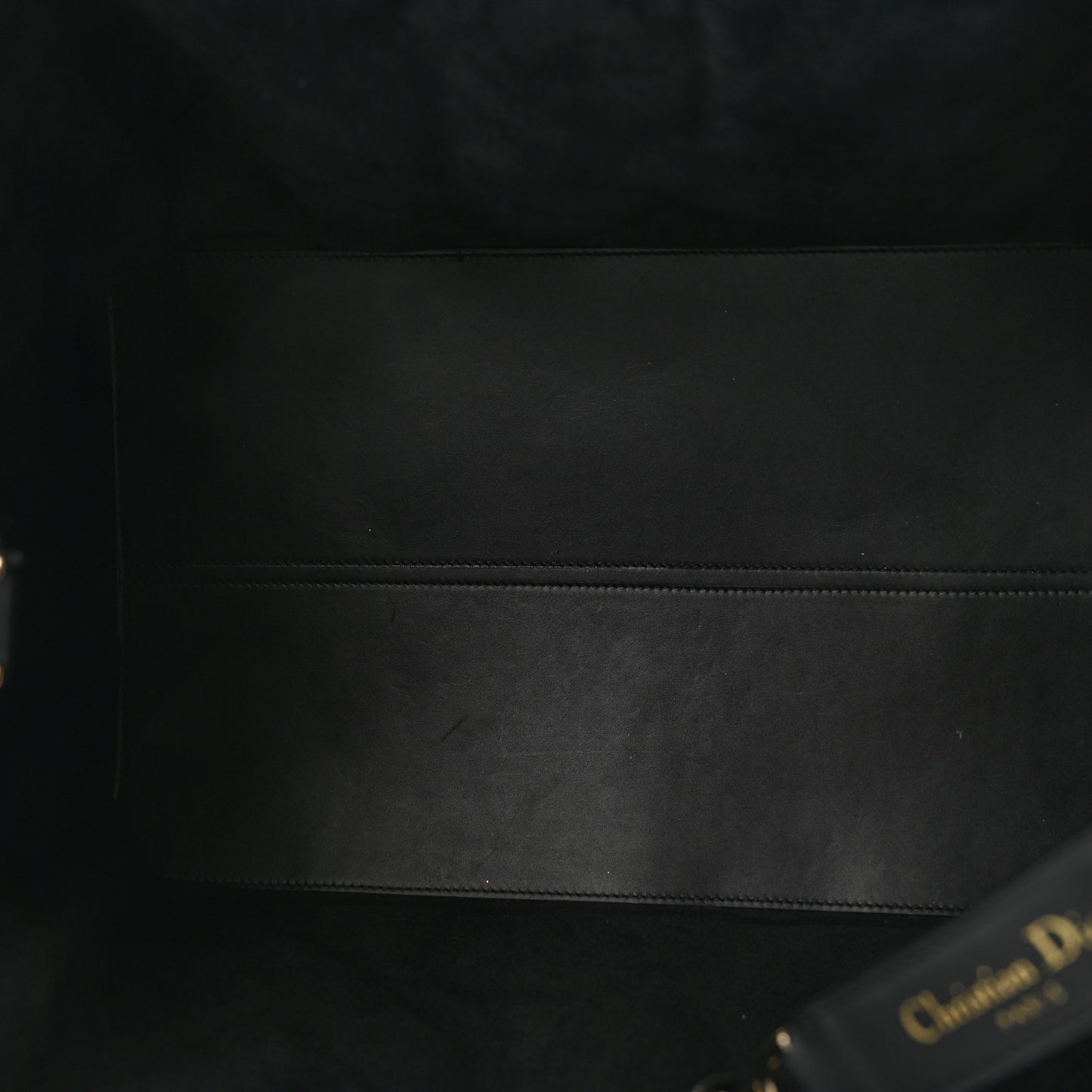 Calfskin Macrocannage Large Toujours Black