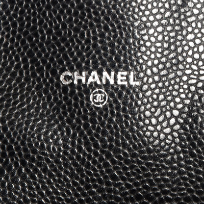 Chanel Caviar Half Moon Wallet On Chain WOC Black 6 of 8