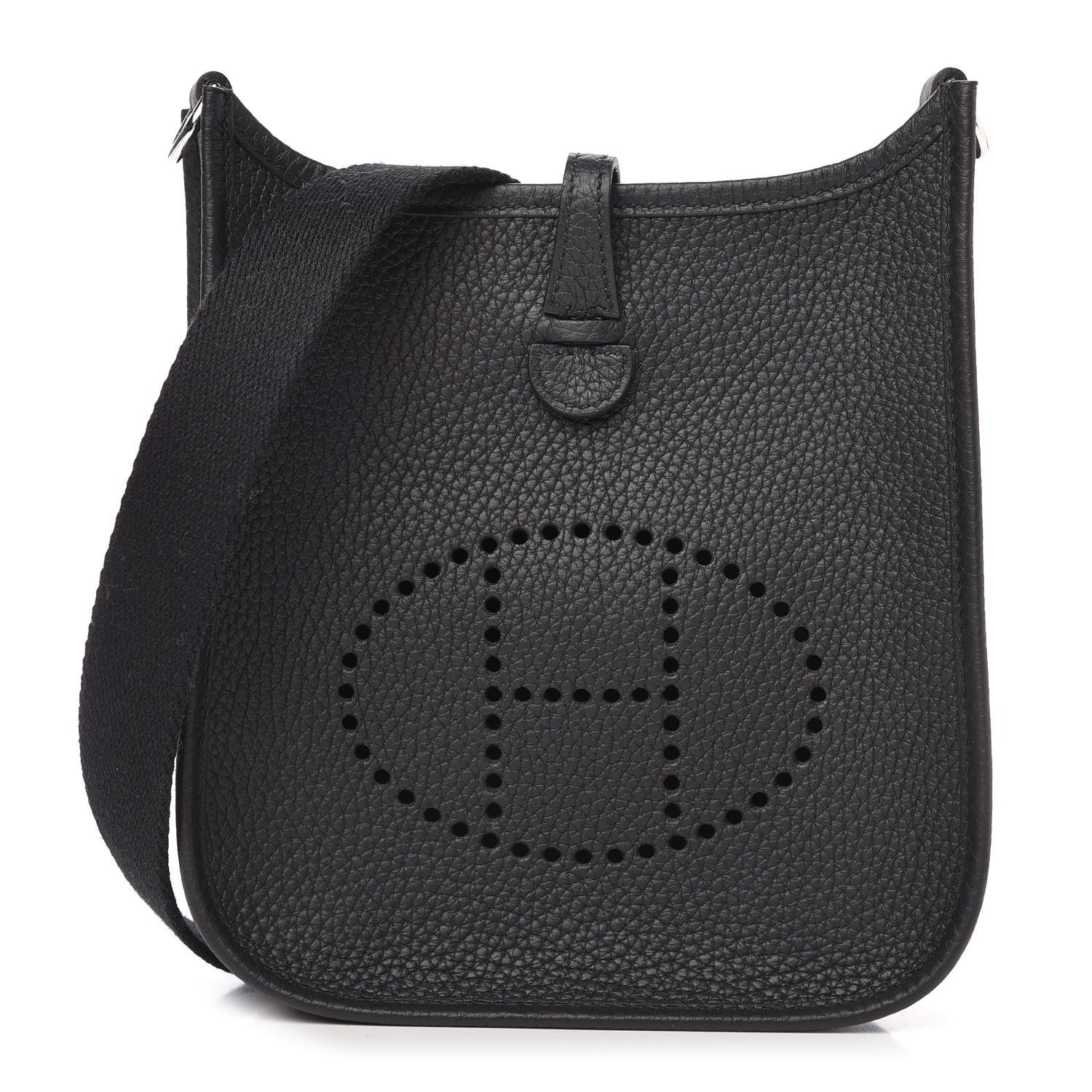 Hermes Taurillon Clemence Evelyne TPM Black 1 of 9