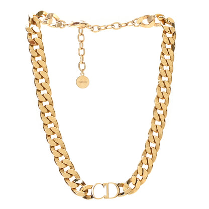 Christian Dior Metal Danseuse Etoile Chain Choker Necklace Gold 3 of 4
