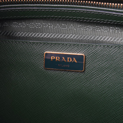 Prada Saffiano Medium Galleria Double Zip Tote Biliardo 9 of 10