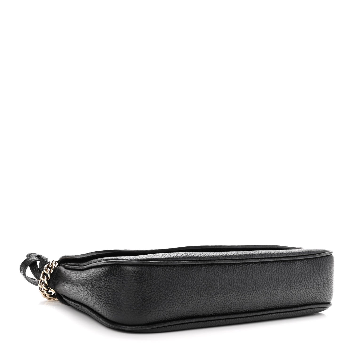 Gucci Pebbled Calfskin Medium Soho Flap Crossbody Black 4 of 12