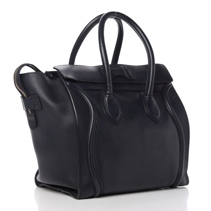 Celine Smooth Calfskin Mini Luggage Midnight 3 of 10