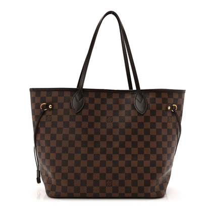 Louis Vuitton Damier Ebene Neo Neverfull MM Rose Ballerine 1 of 13