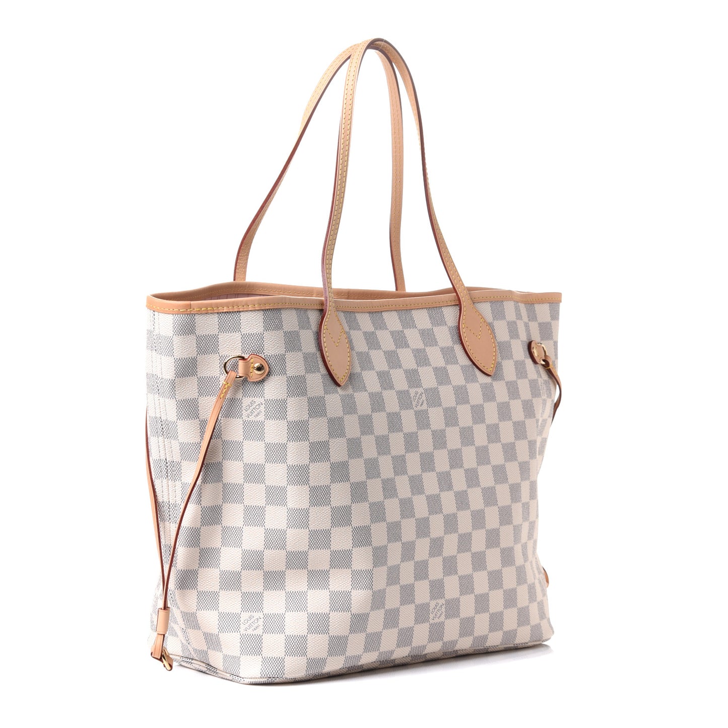 Damier Azur Neo Neverfull MM Rose Ballerine