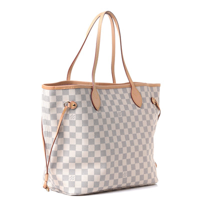 Louis Vuitton Damier Azur Neo Neverfull MM Rose Ballerine 3 of 12