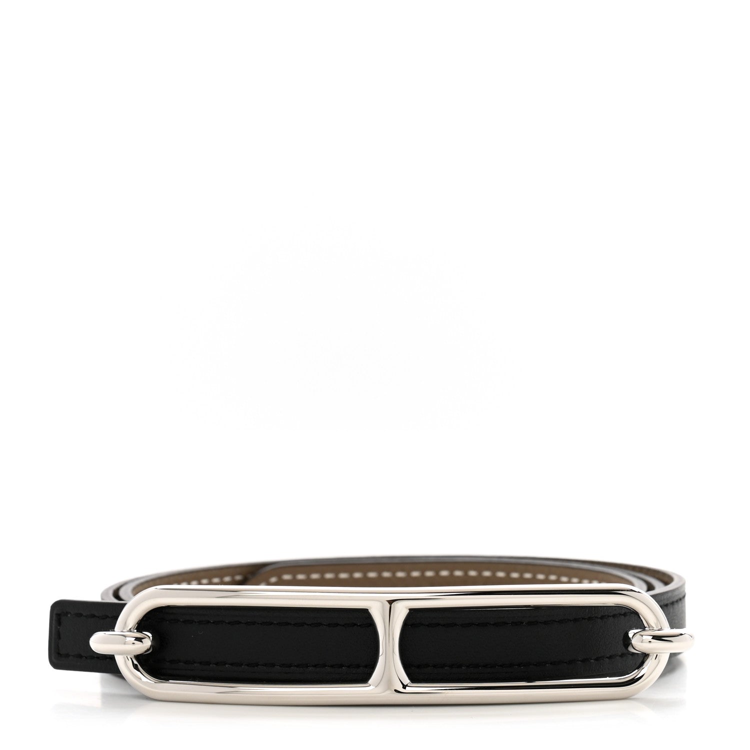 Hermes Swift Epsom 13mm Roulis Belt 75 30 Black Etoupe 1 of 6
