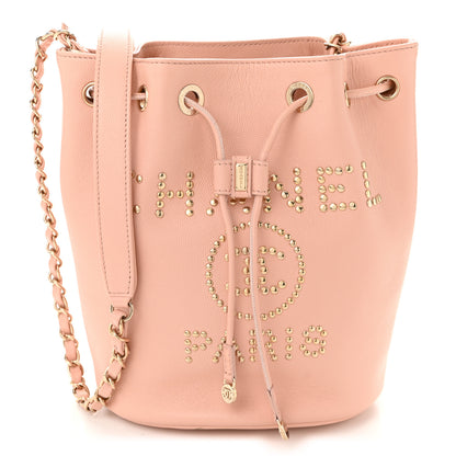 Chanel Caviar Deauville Drawstring Bucket Bag Light Pink 1 of 11