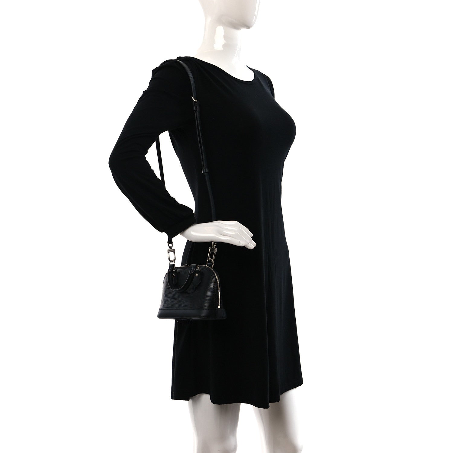 Louis Vuitton Epi Alma Nano Black 2 of 8