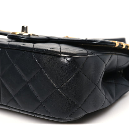 Chanel Lambskin Quilted Small Coco Clips Single Flap Black 10 of 10