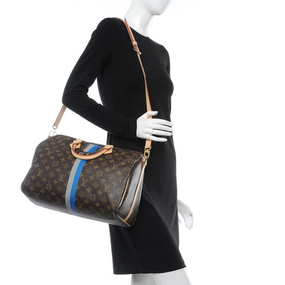 Louis Vuitton Monogram My LV Heritage Speedy Bandouliere 35 Gris Blue De France 3 of 8