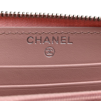 Chanel Caviar Quilted Medium Zip Around Wallet Light Pink 6 of 9