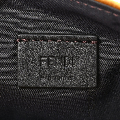 Fendi Velvet FF Embossed Hip Belt Baguette Bag Caramel 6 of 8