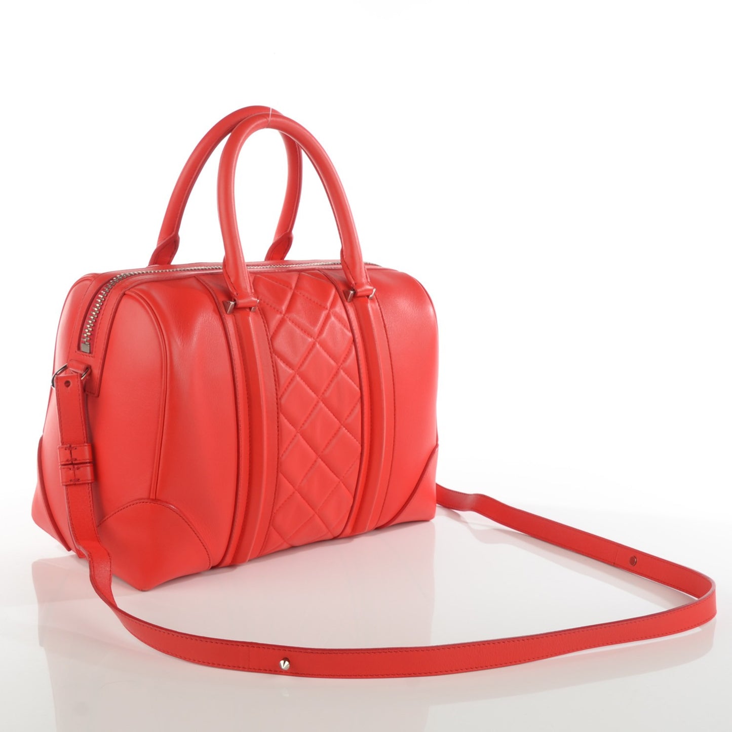 Lambskin Quilted Medium Lucrezia Red