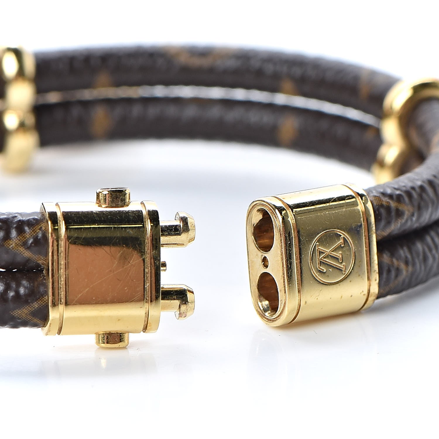 Louis Vuitton Monogram Keep It Twice Bracelet 17 4 of 5